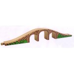 Pod feroviar din caramida cu 3 arcade pentru trenulete din lemn Woodlyland Pod feroviar din caramida cu 3 arcade pentru trenulete din lemn Woodlyland